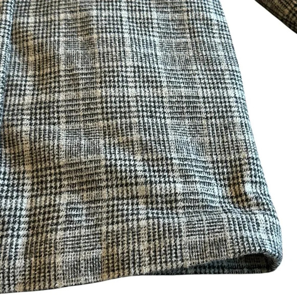 Oak + Fort Grey Black Plaid Wool Blend Jacket Button-Down Size Small Women's - Picture 3 of 12